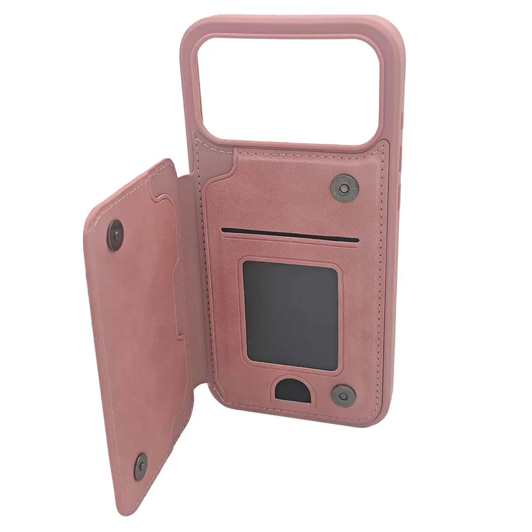iPhone 17 Pro Max Modern Card Holder Case Pink